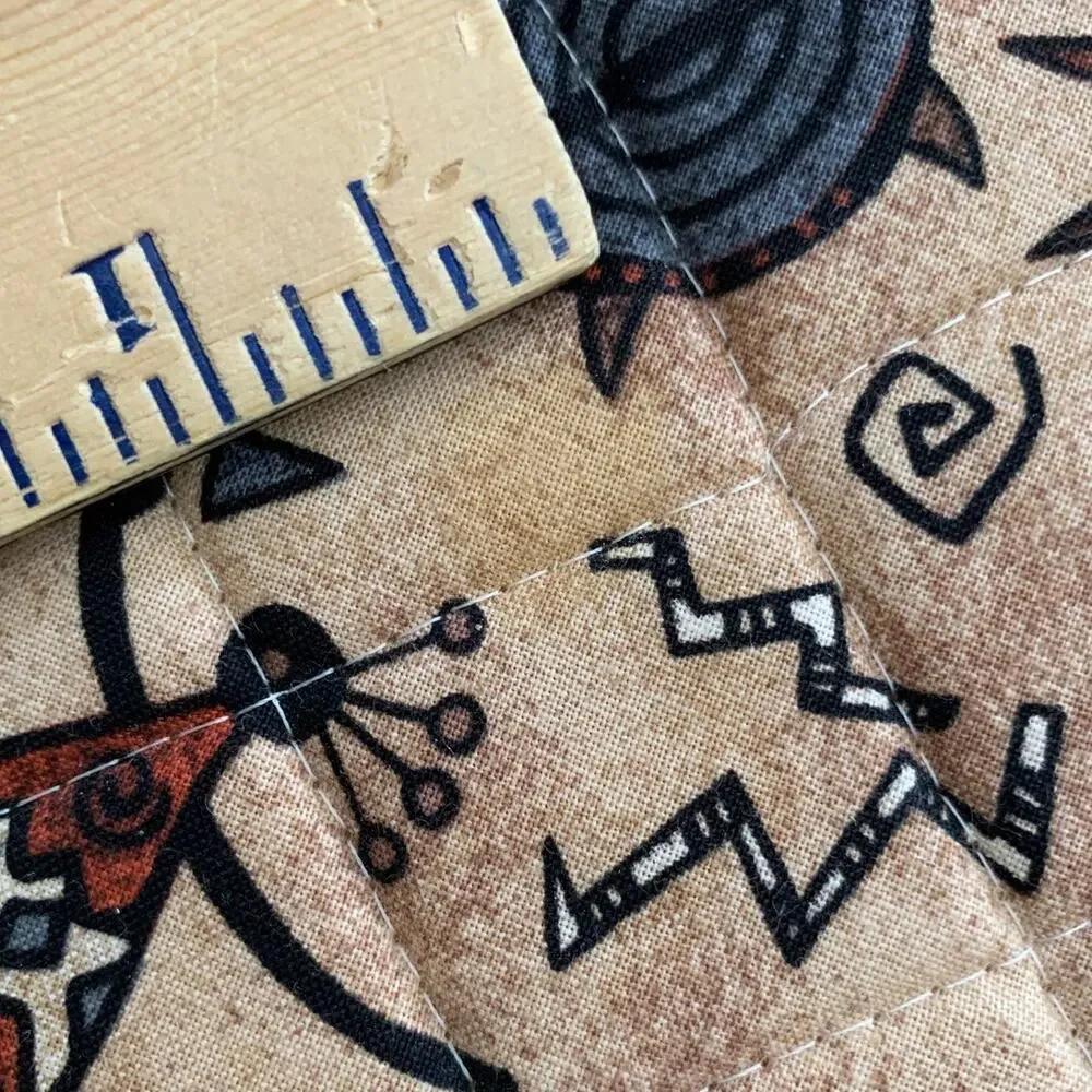 Vintagen Native American Southwestern Placemats 4 set Kitchen 100% Cotton Aztec